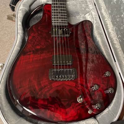 Emerald Virtou Hybrid Acoustic-Electric-MIDI Guitar - Claro Walnut-Red - 2022 MINT image 2