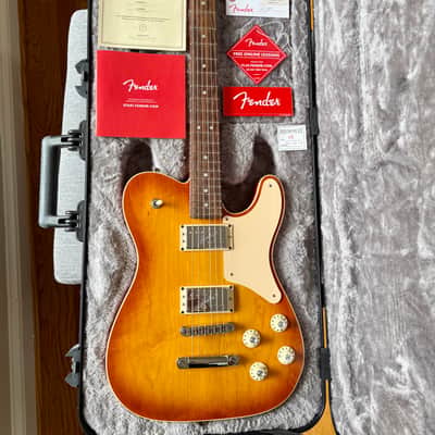 2018 Fender Limited Edition Parallel Universe Troublemaker Telecaster Deluxe – Ice Tea Burst – USA – OHSC + COA + Case Candy – Collector Grade image 23