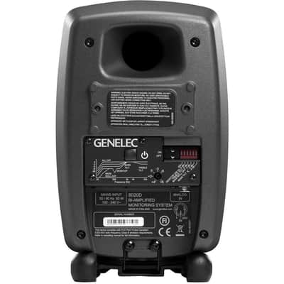 Genelec 8020D 4" Active Studio Monitor (Dark Grey) (Open Box, Brand New) image 3
