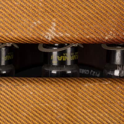 Vintage 1955 Fender Twin Amp Tweed  Guitar Amp Combo - Ry Cooder Collection image 8