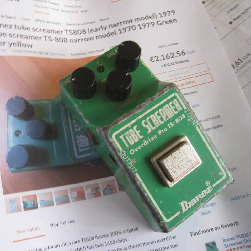 ibanez tube screamer ts808 1979 Dual Op-amp MC1458P .original vintage image 1