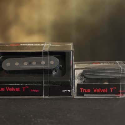 DiMarzio True Velvet T Tele Pickup Set w/ Black Cover DP178 & DP177 Telecaster image 1