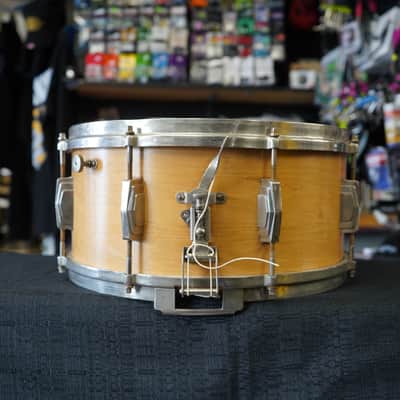 1940 Ludwig & Ludwig USA Chicago 6.5x14" Maple/Poplar Snare Drum - Satin Natural Maple image 10