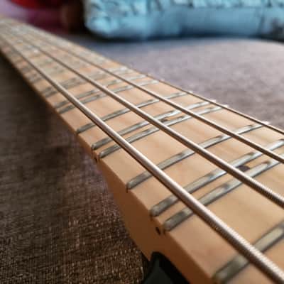Extremely Rare G&L ASAT Bass Late 90's Blue Burst With Factory Microtonal / Quarter Tone Fretboard image 3