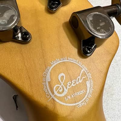 SEED   Kotetsu  2023 Last listing - White - directed by Machiya of Wagakki Band - Long Scale Baritone image 6