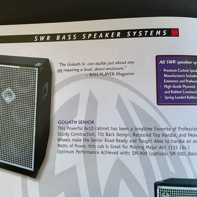 SWR GOLIATH SR. 6x10" (4Ohm) Cabinet image 5