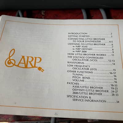 ARP Little Brother Analog Synthesizer Expander Module 1975 - 1977 - Black / Gold image 7