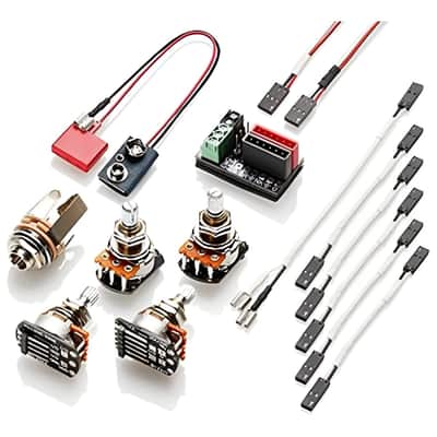 EMG 1 or 2 Pickups HZ Passive Short Shaft Solderless Wiring Conversion Kit image 1