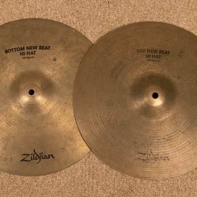 Zildjian A 14" New Beat Hi Hat Cymbals 1056g 1399g image 1