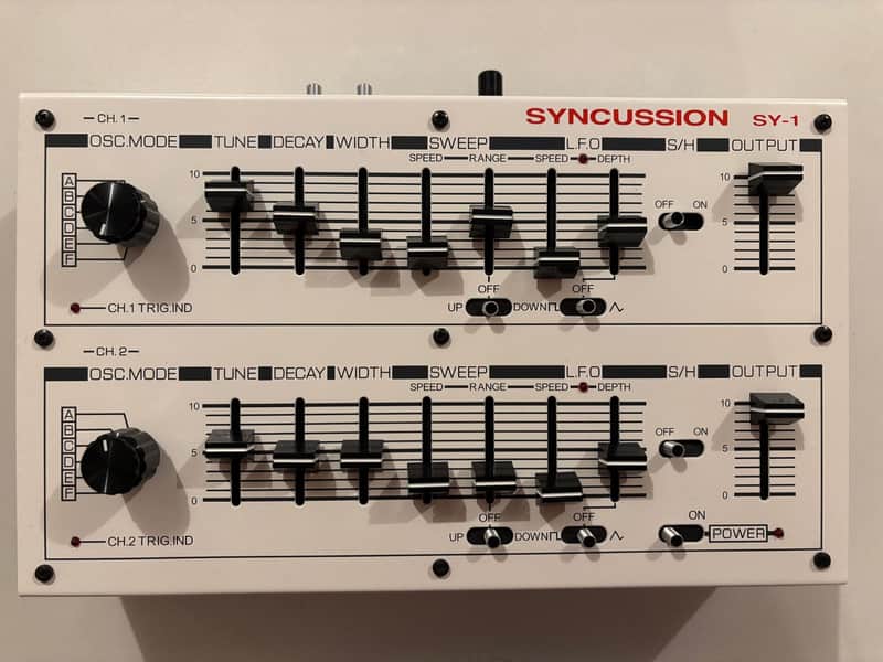 Michigans Synth Works SY-1 Analog Drum Synthesizer - with MIDI Configuration 2023 - White image 1