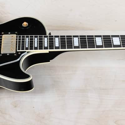 Burny RCL-65 Custom MIJ 1990 Black Beauty Made in Japan VH-1 PAF Pickups 1960 Reissue w/ Hard Case image 3