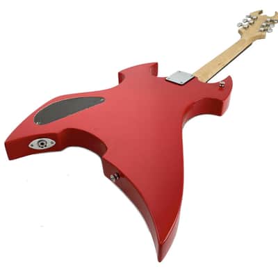 Zenison Heavy Metal Style Electric Guitar, Solid Wood Body, Maple Neck, Red image 2