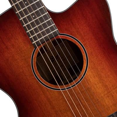 Cort COREOCOPLB Venetian Cutaway Solid Blackwood Top 6-String Acoustic-Electric Guitar w/Deluxe Case image 4