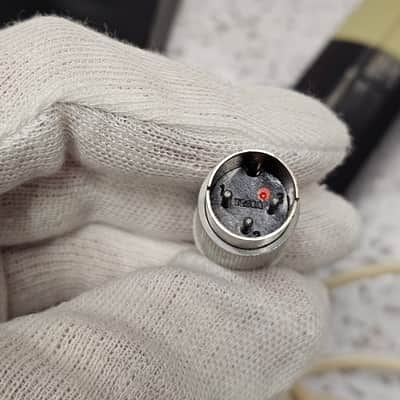 Vintage Microphone Tesla AMD 206L / 3pin connector + holder AYM 104 image 15