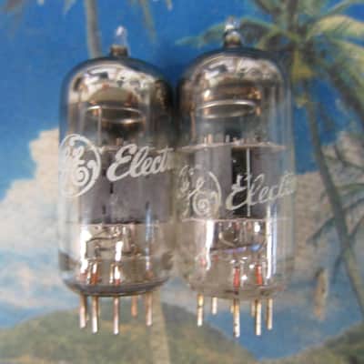 Pr GE 7199  Preamp Tubes, USA Test Strong/Balanced, Quiet, 1970s, Ex Sound image 2