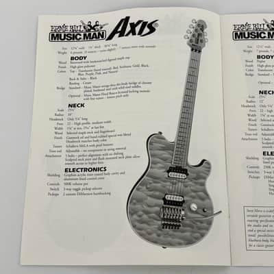 1996 Ernie Ball MUSIC MAN Specifications Catalog [1ST Year AXIS Case Candy] image 4