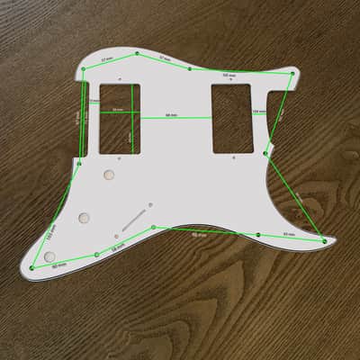 Carmedon Electronics Stratocaster Pickguard HH 2021 Brown image 2