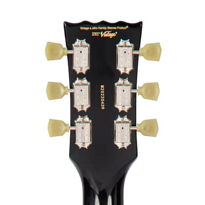Vintage V100P ReIssued Electric Guitar ~ Boulevard Black image 9