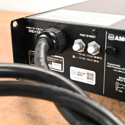 Crown Macro-Tech 36x12 2-Channel Power Amplifier CG01VR0 image 8