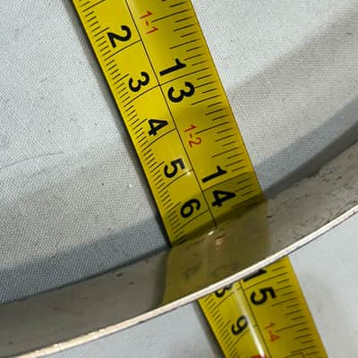 Ludwig 14"/8 lug Stick Chopper Steel Hoop (TDG-HP-1166) 50's - nickel plated image 2