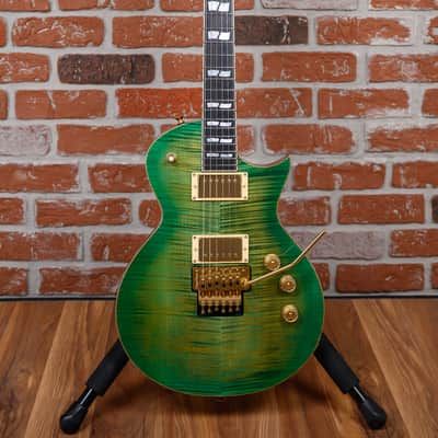 ESP USA Custom Shop Eclipse FR Flame Maple Top Lime Burst 2022 w/OHSC image 4