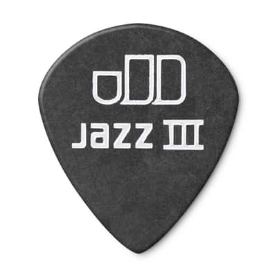 Dunlop 482R1.0 Tortex® Pitch Black Jazz III Guitar Picks -- 72 Picks image 3
