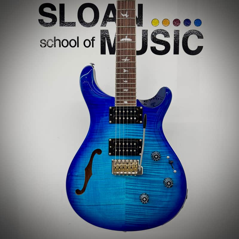 PRS SE Custom 24 Semi Hollow Piezo - Lake Blue image 1