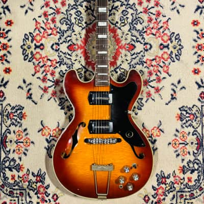 1966 Kay K650 Swingmaster USA - Quilted Maple Sunburst w/ Case image 2
