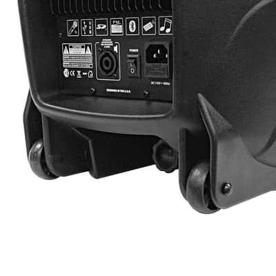 PAIO15 - Active 15 Inch PA Speaker System - Bluetooth, Wireless Mic, Speaker Stands and Cables image 7