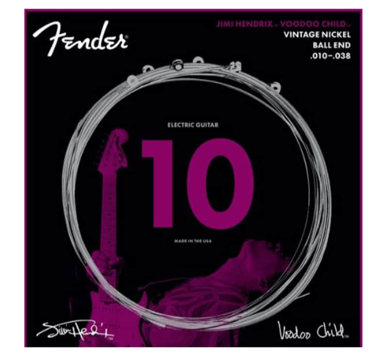Genuine Fender Hendrix Voodoo Child Ball End Strings Nkl 10-38 073-0150-609 image 1