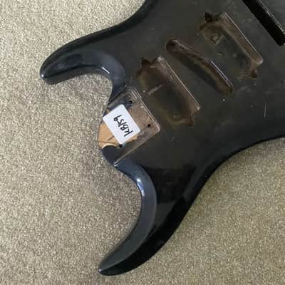 Black Basswood HSH 7 String Guitar Body image 12