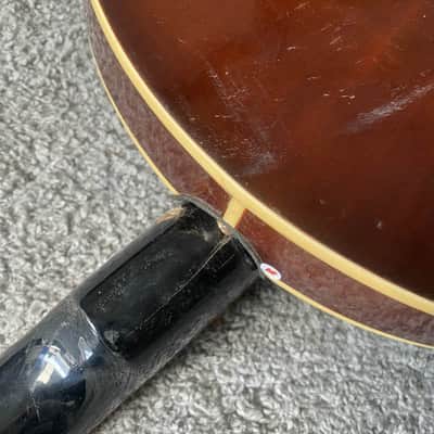 J&D 5 String Banjo, Glossy Mahogany Soundbox, Mahogany Neck, Rosewood Fingerboard image 17