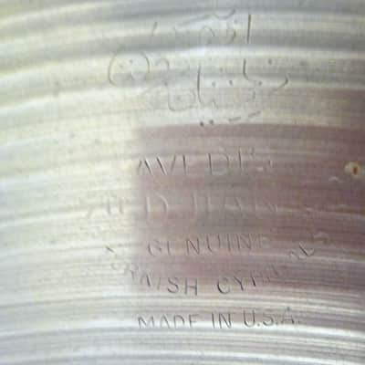 14" Avedis Zildjian Paper-Thin Hihat Cymbal - Vintage image 5