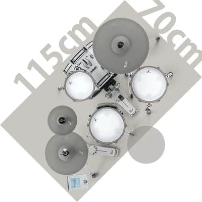 Efnote Mini Acoustic Designed Electronic Drum Set White Sparkle image 8