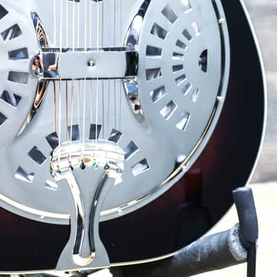 Recording King RR-36-VS Maxwell Roundneck Resonator Gloss Sunburst Guitar image 8