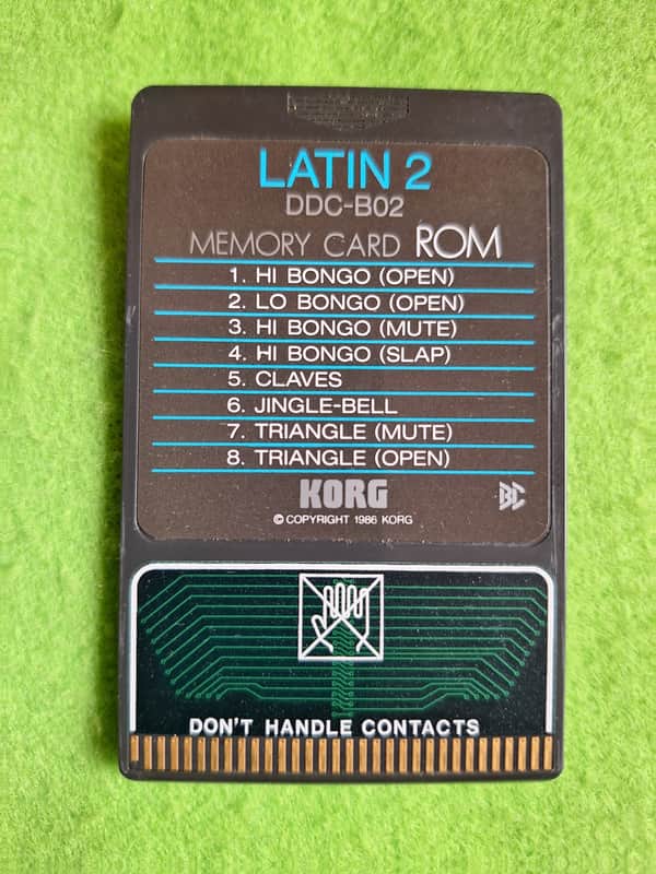 Korg DDC-B02 Latin 2 Card for DDD-1 DDD-5 image 1