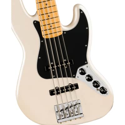 Fender Player II Modified Jazz Bass V MN Olympic Pearl - 5-String Electric Bass image 3
