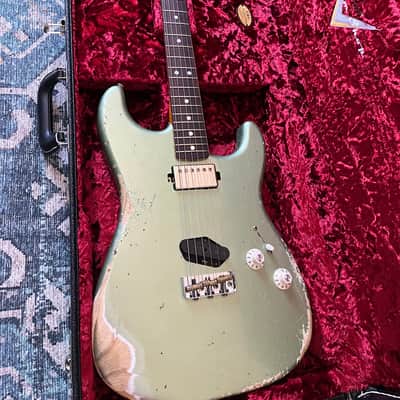 Custom Shop 1966 Strat SH Heavy Relic Sage Green image 3