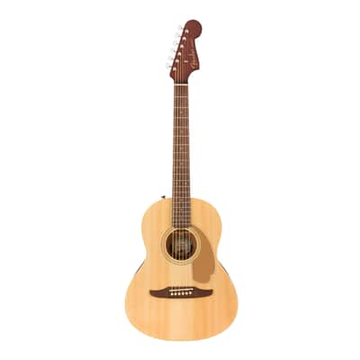 Fender Sonoran Mini Natural Acoustic Guitar with Bag, Strap, Cable, Stand, Tuner, Strings, Focus On Guitar, Guitar Picks and Prepaid Card Bundle image 2
