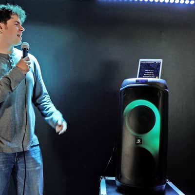 (2) Rockville BASS PARTY 8 Rechargeable Party Speakers w/Bluetooth Wireless Link image 2