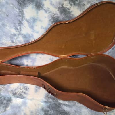 Vintage RARE 1950's Gibson Geib Tan Brown J45 J50 Soft Shell Guitar Case image 8