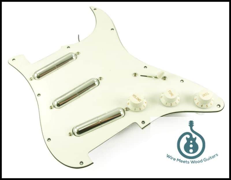 WD Custom Pickguard Prewired With Kent Armstrong Pocket Rocket Pickups For Fender Stratocaster image 1