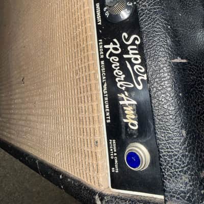 Fender Super Reverb 2-Channel 40-Watt 4x10" Guitar Combo 1963 - 1967 - Black Panel image 9