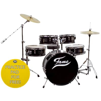 Fame Practice Set incl. Cymbals & Hocker - Drum Set image 1