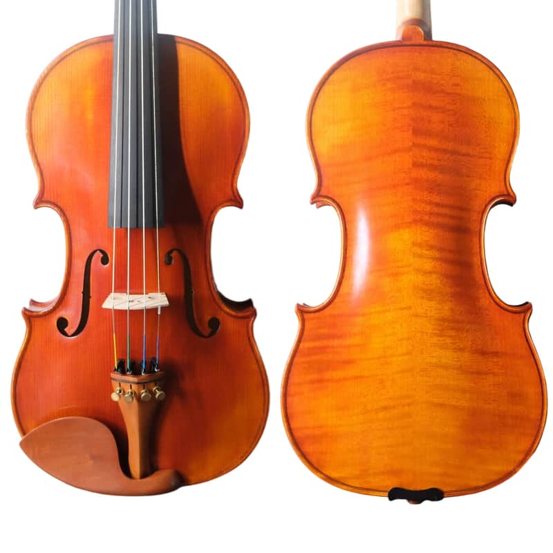 HandMade Violin Outfit 4/4-European Flamed wood, Antique varnish, Sweet Sound image 1