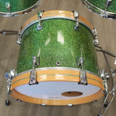 Pre-Owned Modified Taye 3-PC Shell Pack 10/13/18 (Custom Green Sparkle Finish) image 3
