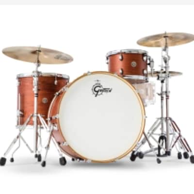 Gretsch Catalina Club 3 Piece Shell Pack (24/13/16) Satin Walnut Glaze image 2