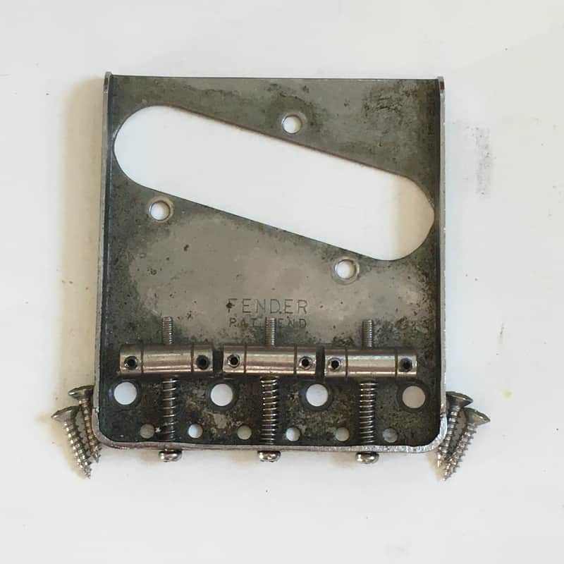 1980s Genuine Fender Japan Vintage Reissue Pat. Pend. MIJ Ashtray Tele Bridge