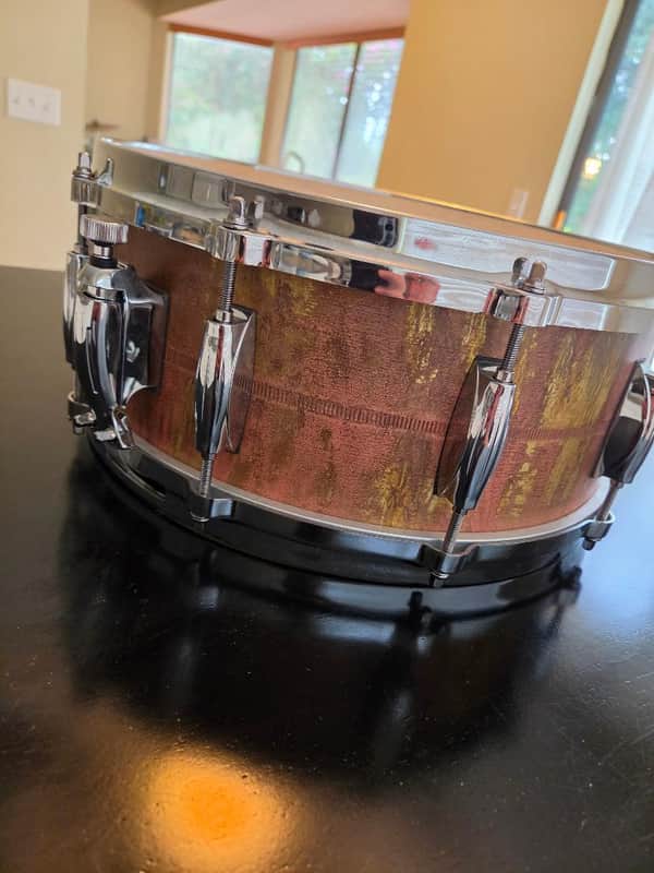 Gretsch GAS5514-KC Keith Carlock Signature 5.5x14" Brass Snare Drum 2021 - Vintage Patina image 1