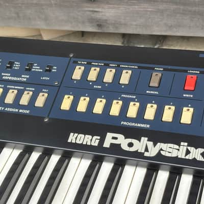 KORG polysix 6 voice polyphonic synthesizer 100% working serviced image 5
